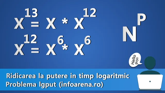 Ridicarea la putere in timp logaritmic