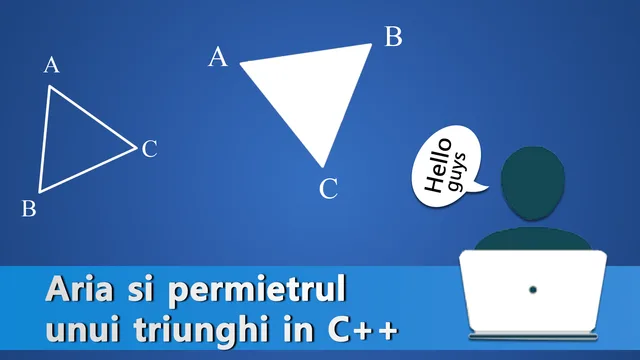 Aria si perimetrul unui triunghi in C++