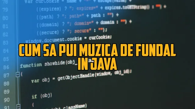 Cum să pui muzică de fundal în Java