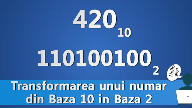 Transformarea unui numar din Baza 10 in Baza 2 in C++